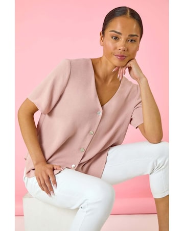 Roman Petite Button Through Blouse