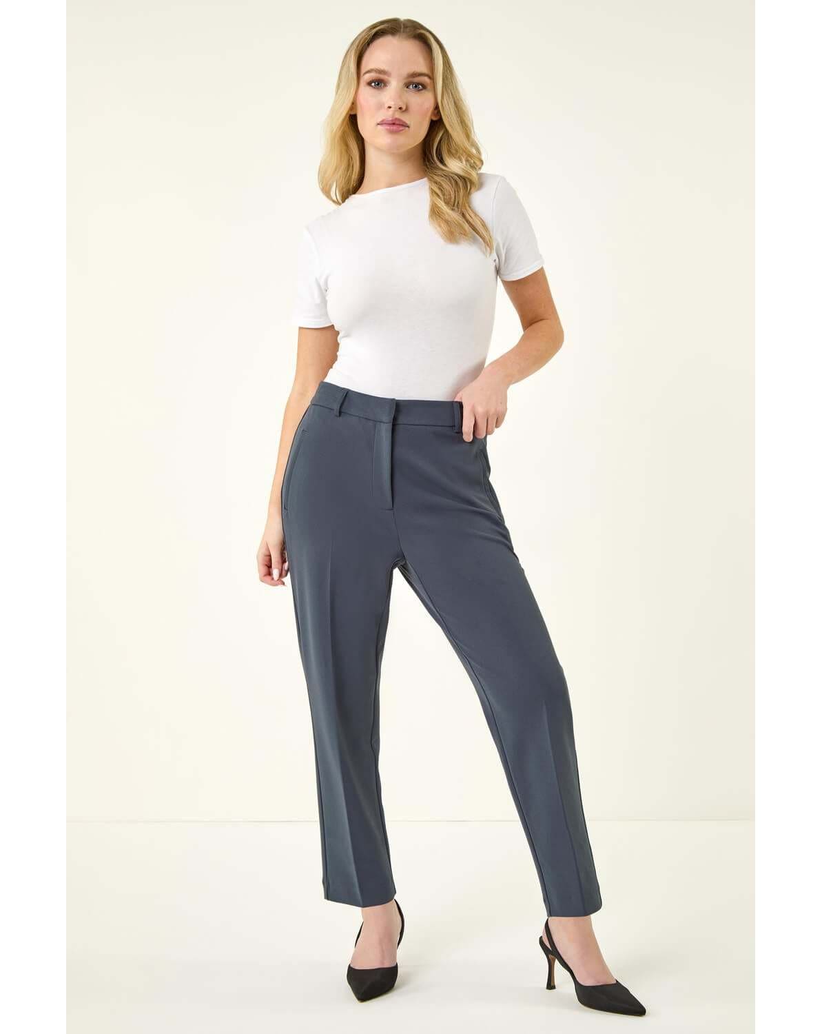 New In - Roman Short Straight Leg Stretch Trouser