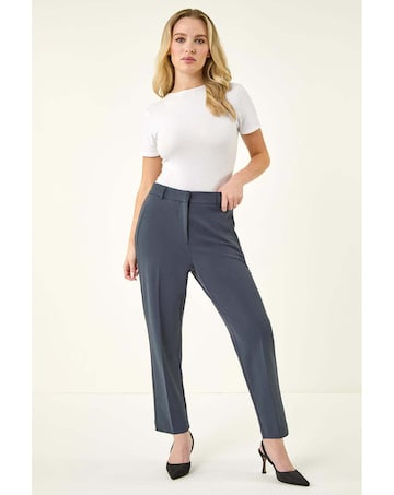 Roman Short Straight Leg Stretch Trouser