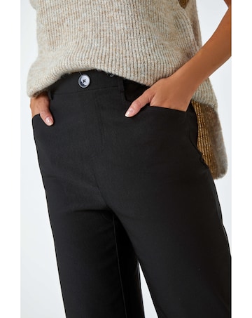 Roman Cropped Stretch Culotte