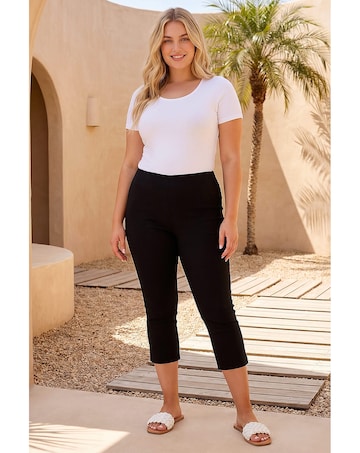 Roman Curve Cropped Stretch Trouser