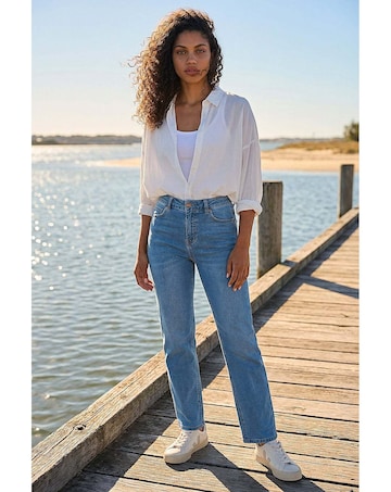 Roman Petite Stretch Straight Leg Jeans