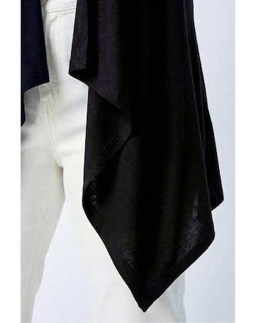 Roman Curve Waterfall Jersey Cardigan