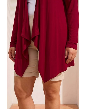 Roman Curve Waterfall Front Cardigan