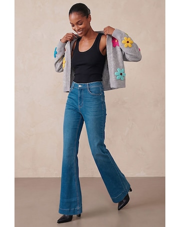 Roman Pocket Stretch Flare Jeans