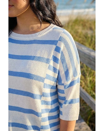 Roman Curve Stripe Knit Jumper