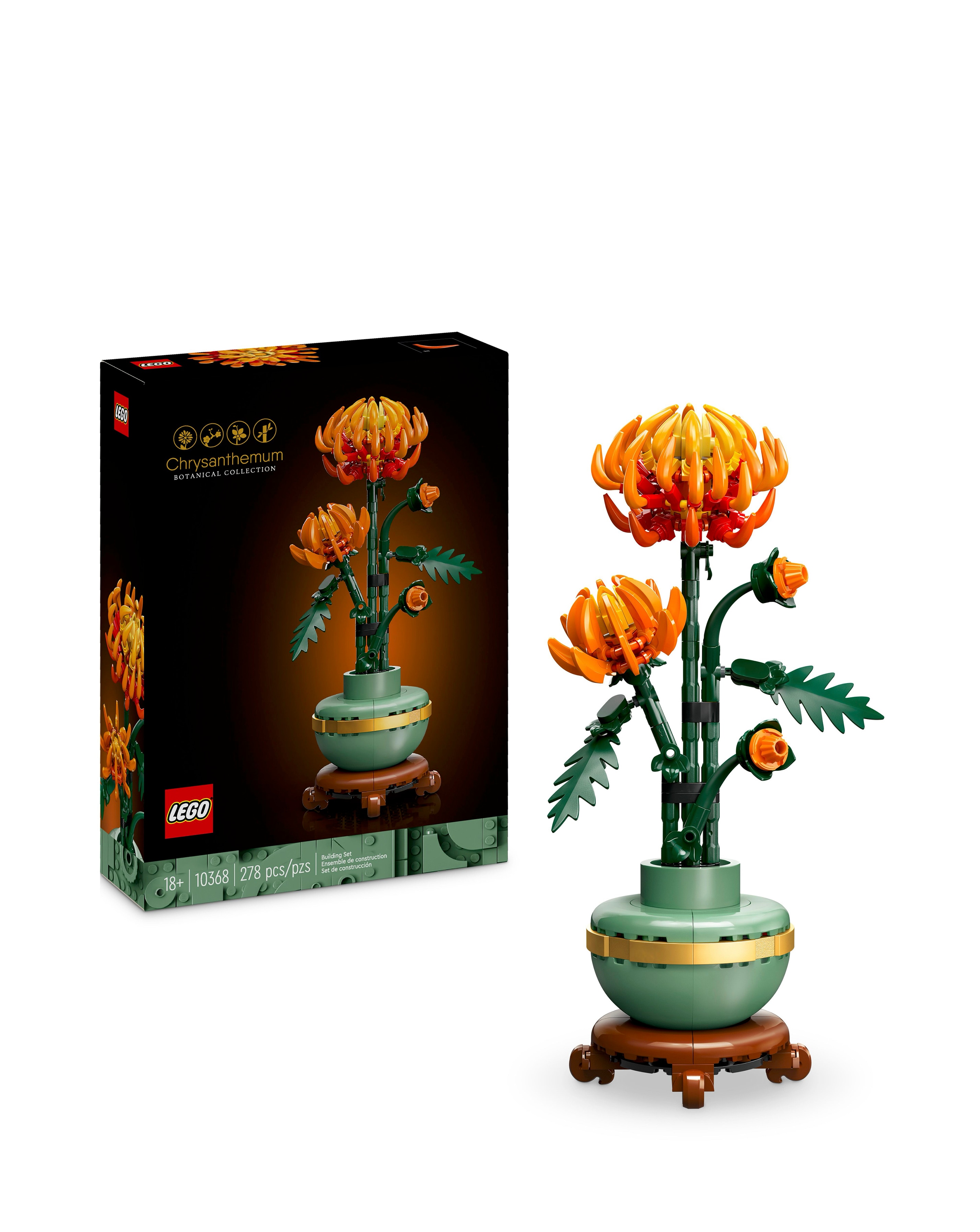 LEGO Icons Chrysanthemum Flower Decor Bu