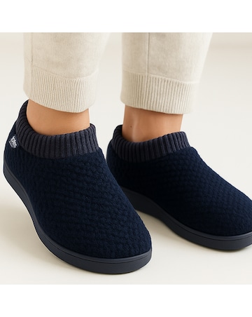 Totes Ladies Popcorn Full Back Bootie Slipper