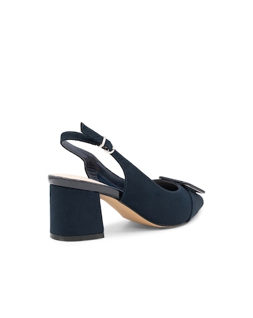 Paradox London Fiona Wide E Fit Block Heel Courts