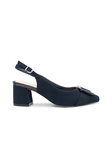 Paradox London Fiona Wide E Fit Block Heel Courts