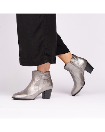 Paradox London Belinda Wide Fit Block Heel Ankle Boots