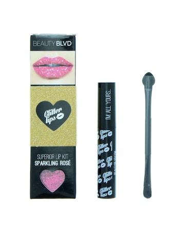 Beauty Blvd Glitter Lips Superior Lip Kit - Gloss Bond Glitter Lip Brush