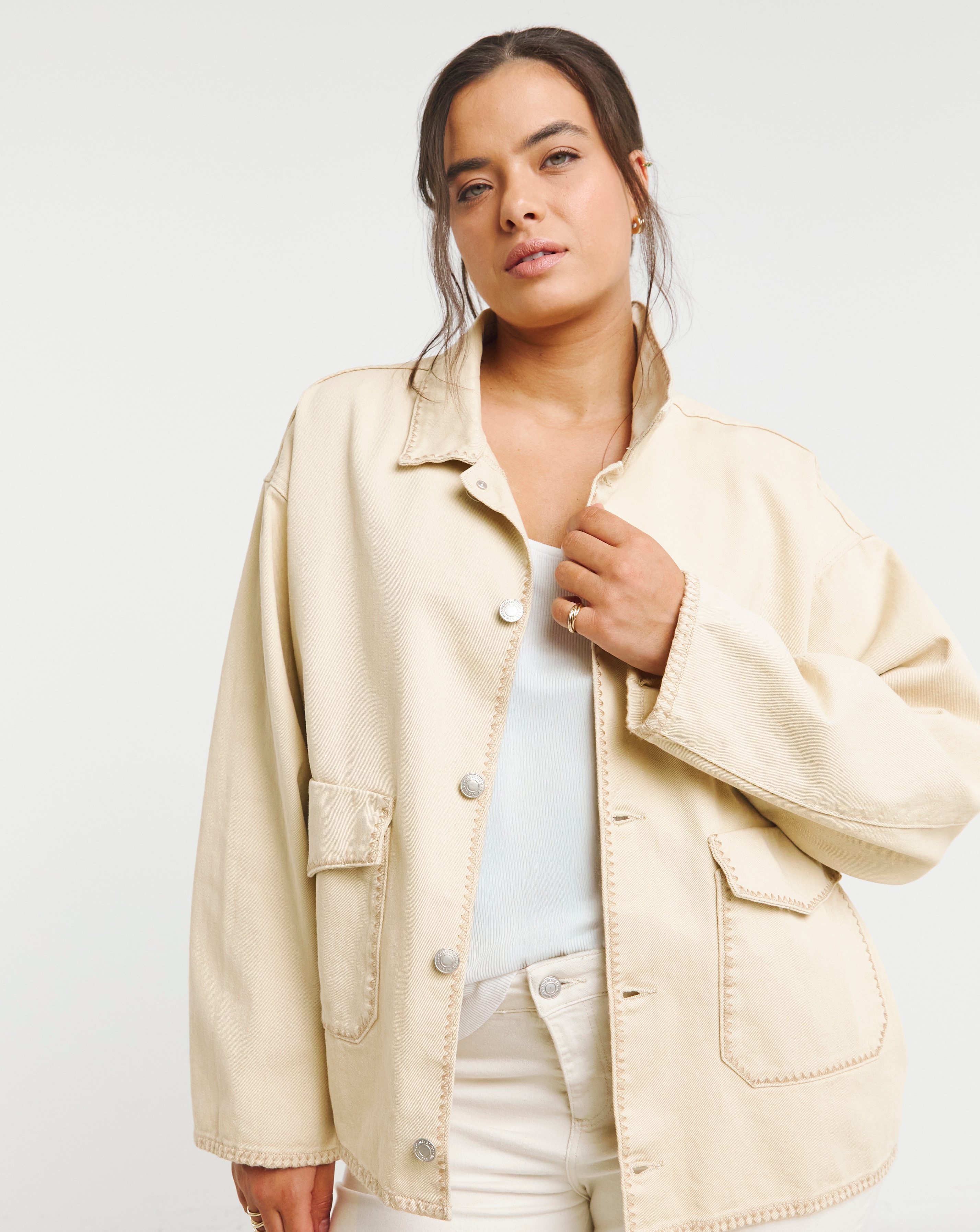 Simply Be Neutral Utility Jacket