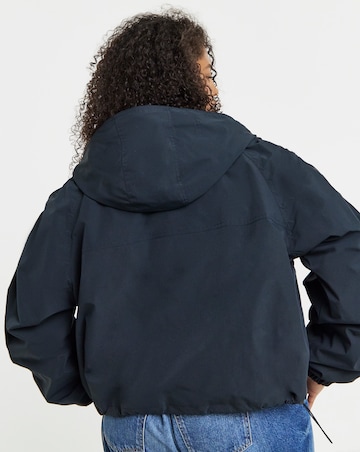 Dark Navy Hooded Lightweight Wind Breaker Jacket