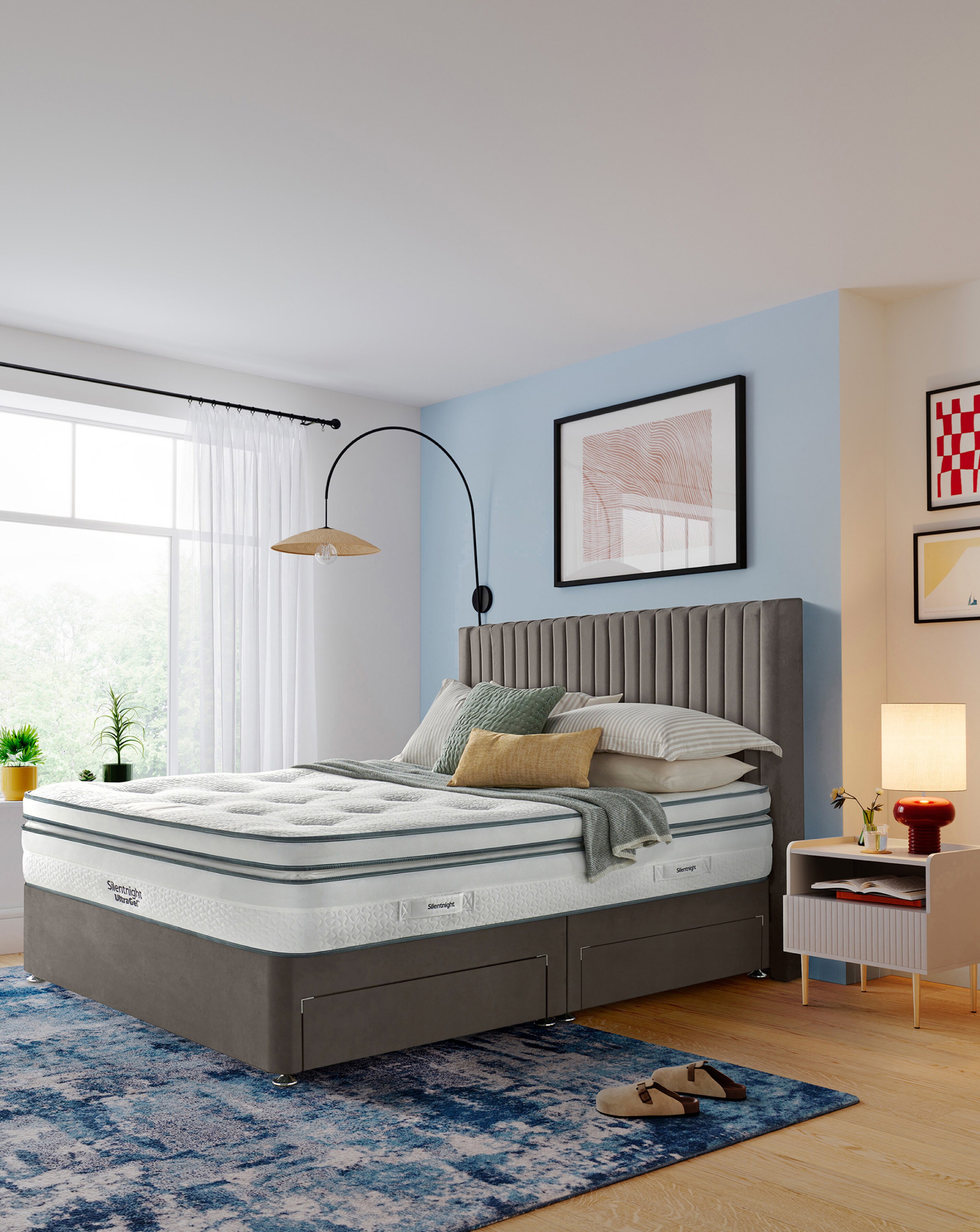 Silentnight 3000 Geltex 4 Draw Divanset