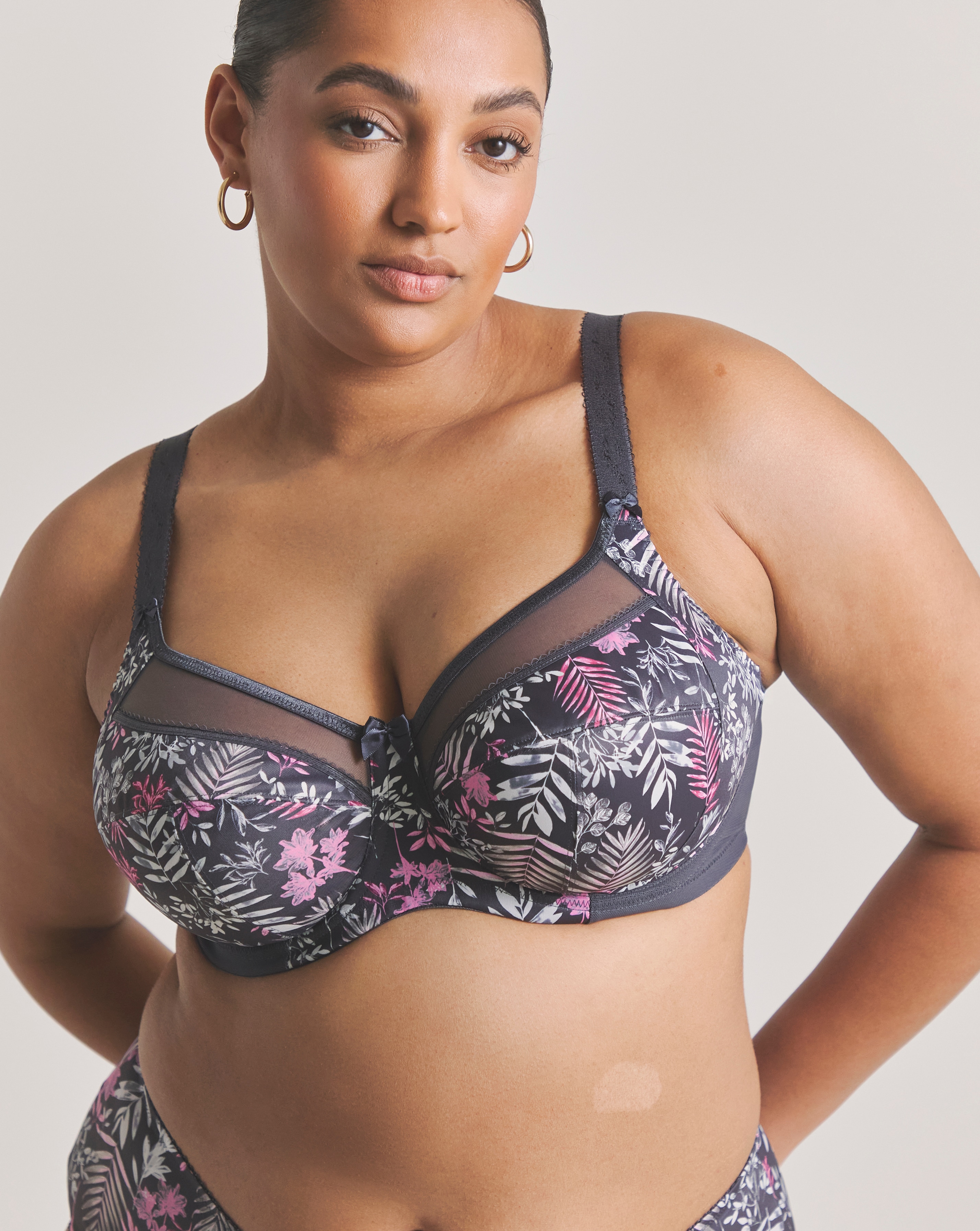 Goddess Kayla Full Cup Bra Charcoal