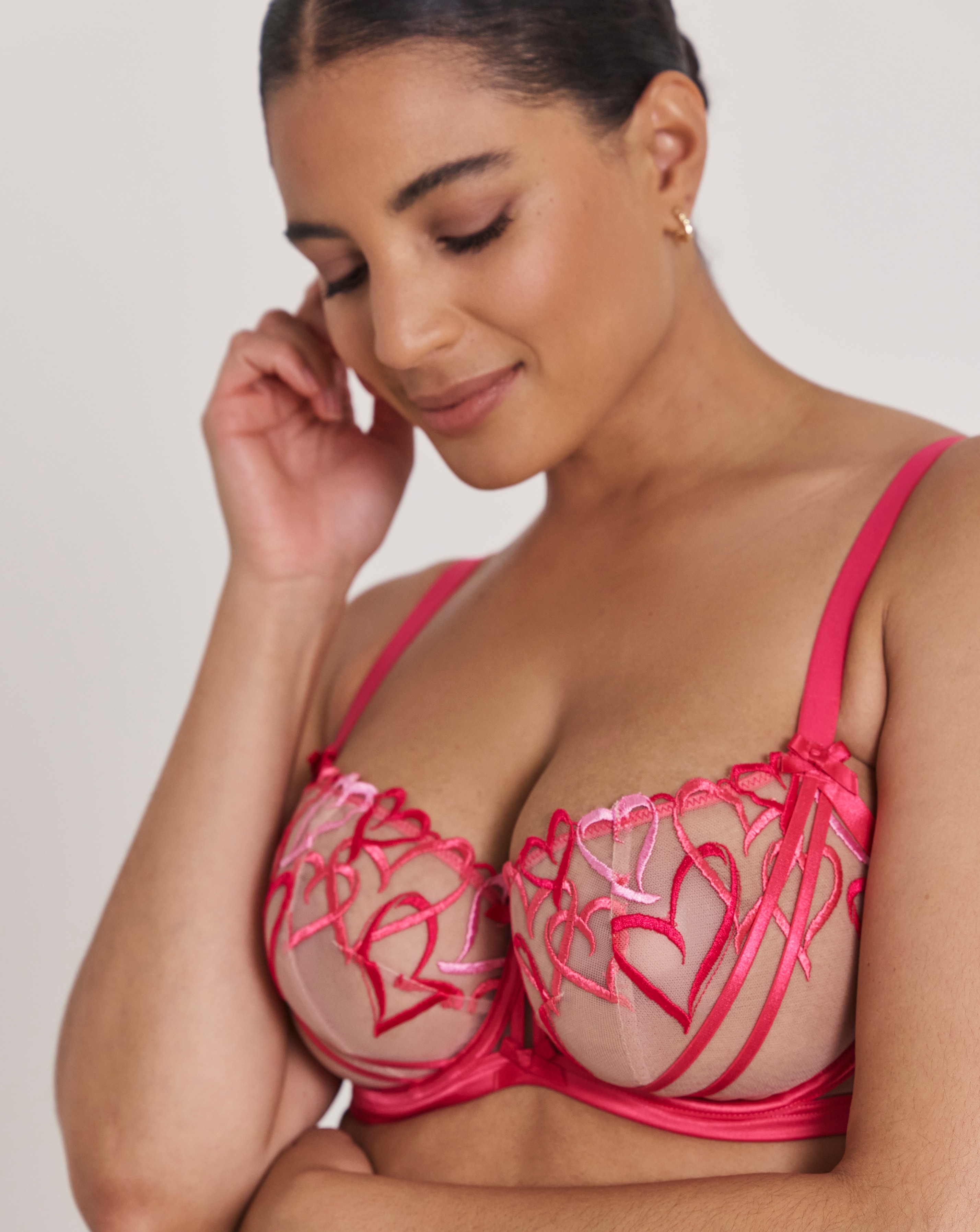Ann Summers Love Struck Bra Mid Pink