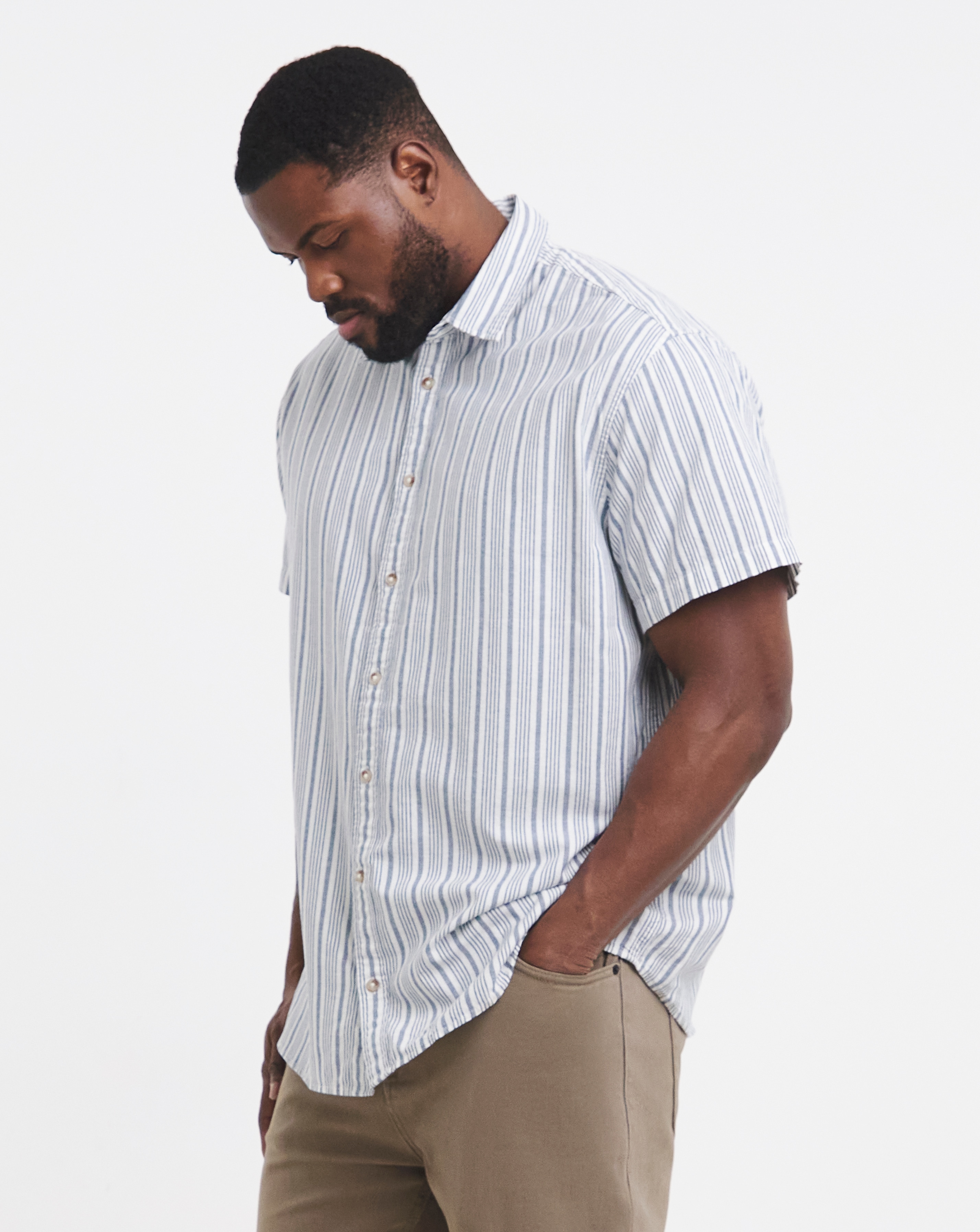 New In - Jack & Jones Chad Striped Oxford Shirt