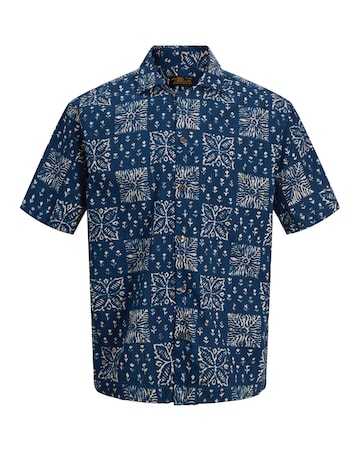 Jack & Jones Premium Lyon Printed Shirt - Navy