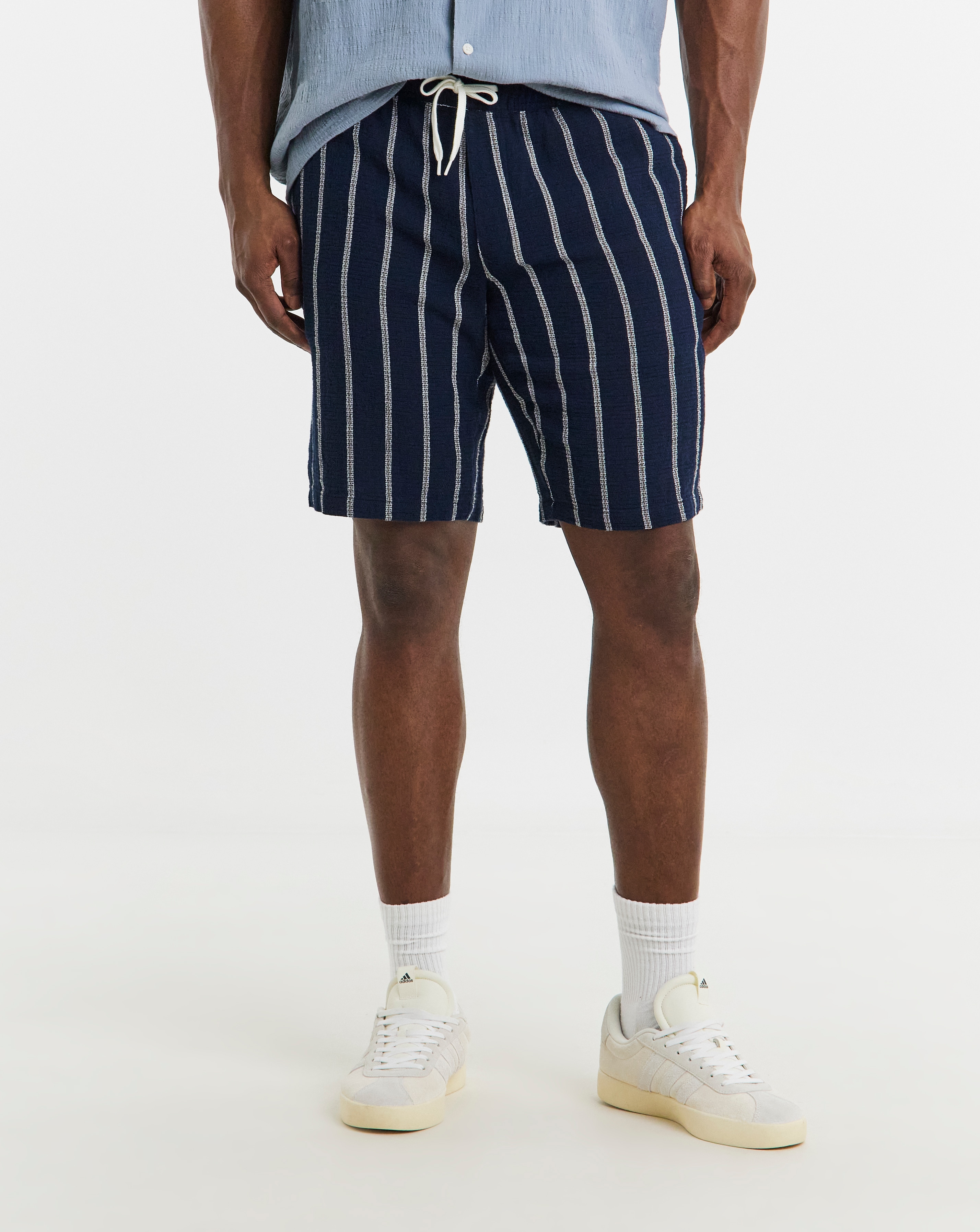 New In - Jack & Jones Coba Stripe Short - Navy