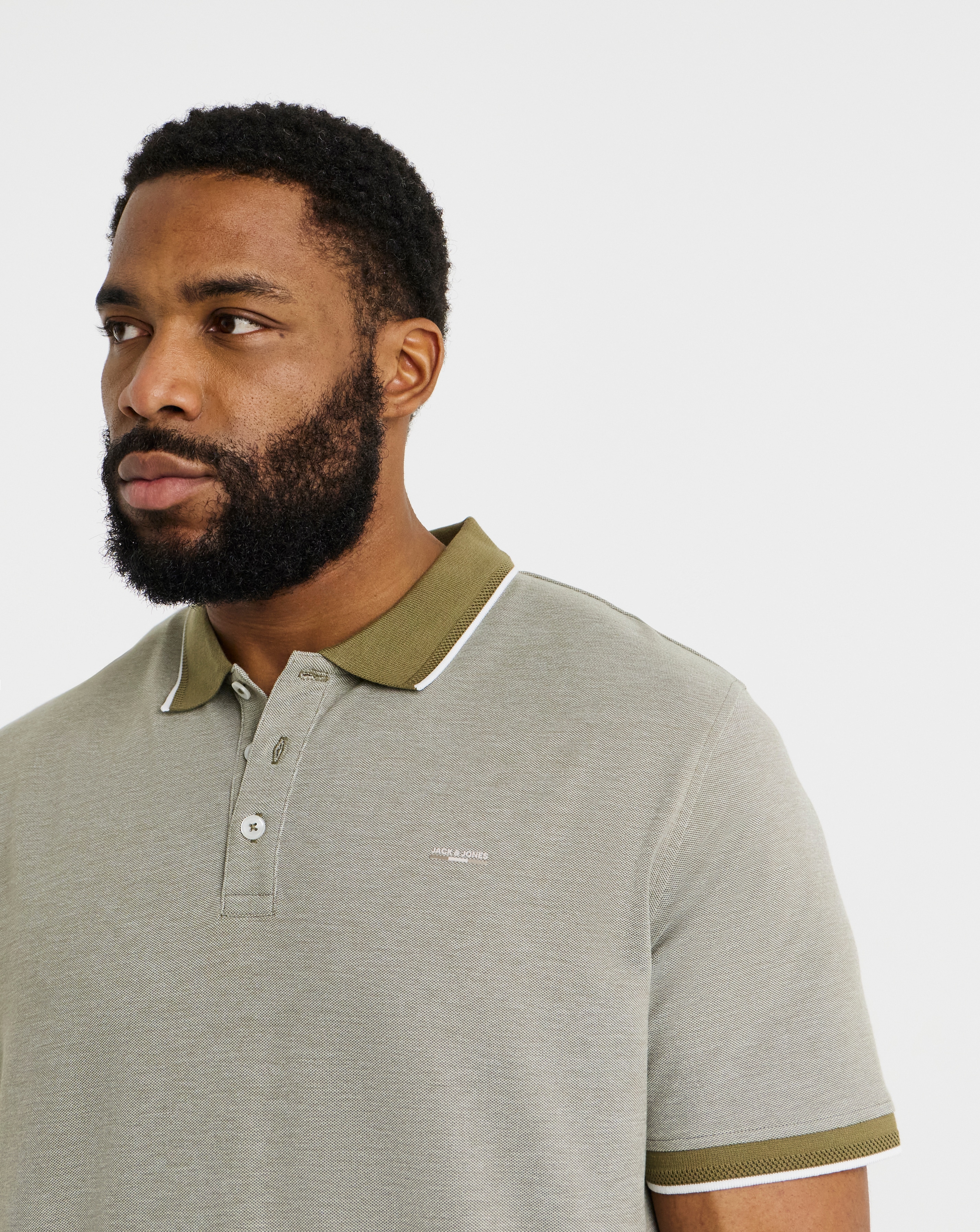 New In - Jack & Jones Premium Alves Polo - Olive