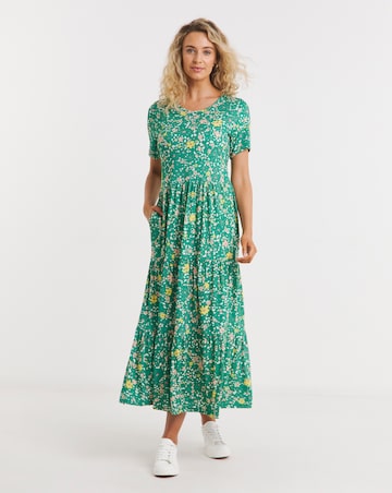 Joe Browns Louise Tiered Jersey Midaxi Dress