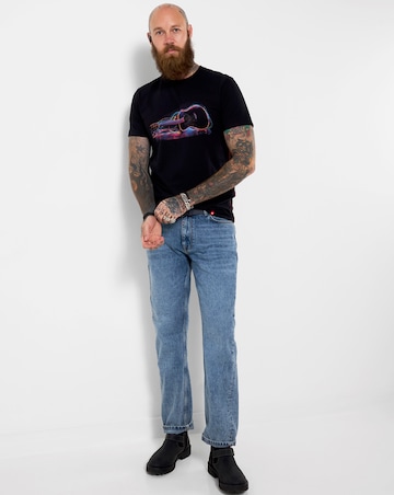 Joe Browns Neon Lights GuitarTee - Navy