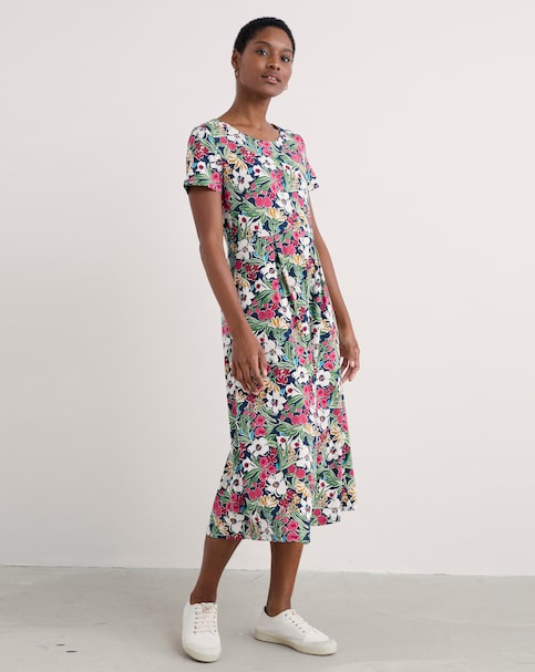 Seasalt Cornwall s/s Veronica Dress Garden Flowers Night