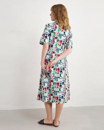 Seasalt Cornwall Wild Liquorice Dress Studio Shapes Chalk