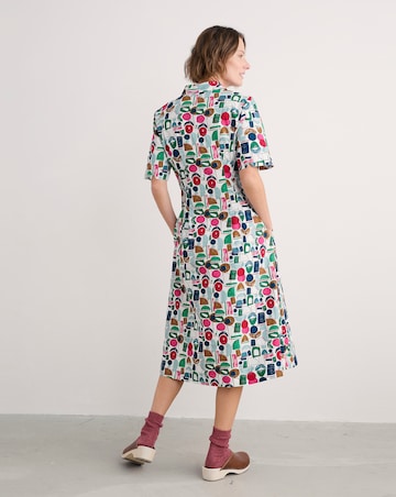 Seasalt Cornwall Wild Liquorice Dress Studio Shapes Chalk