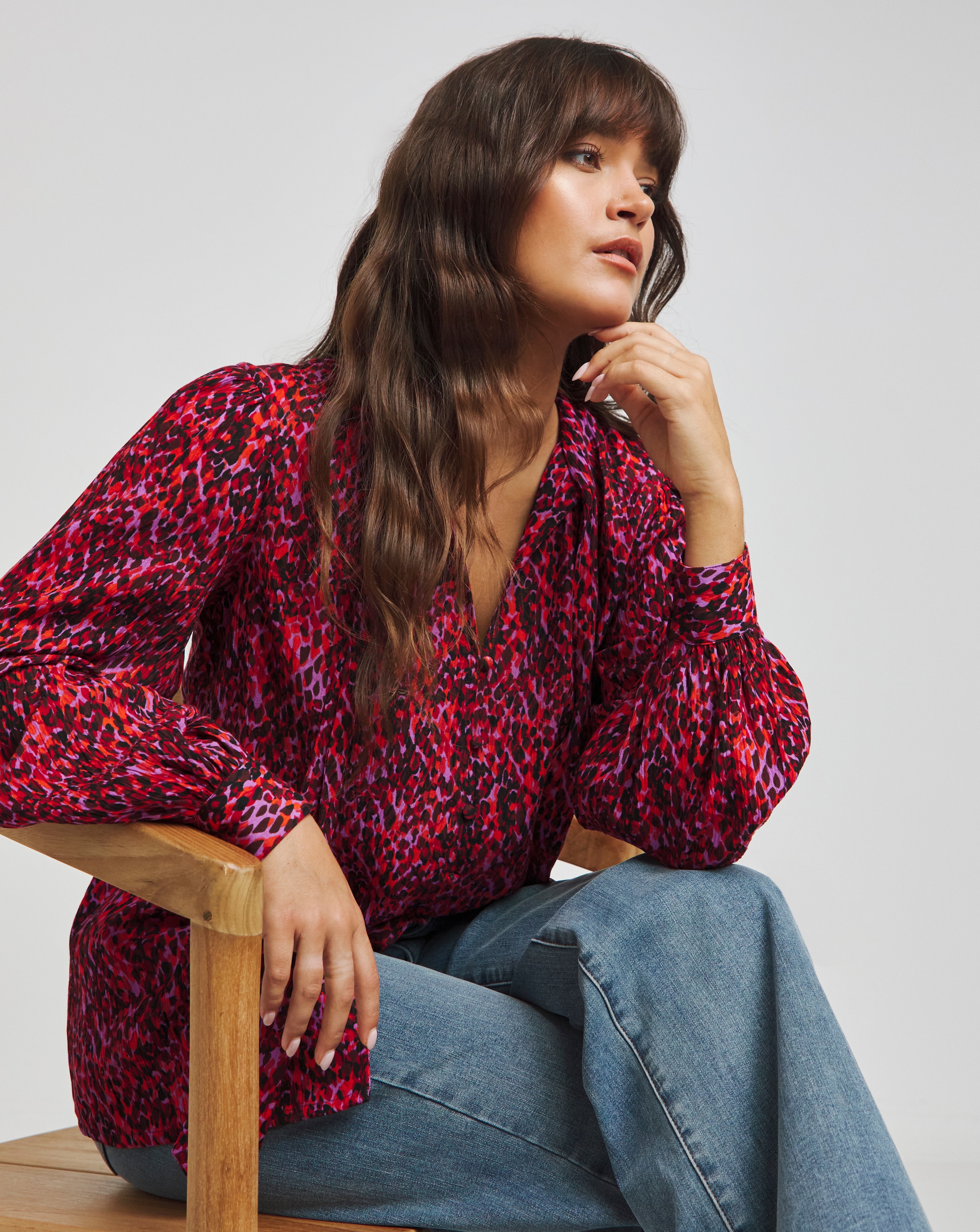 Joe Browns Statement Tie Neck Blouse