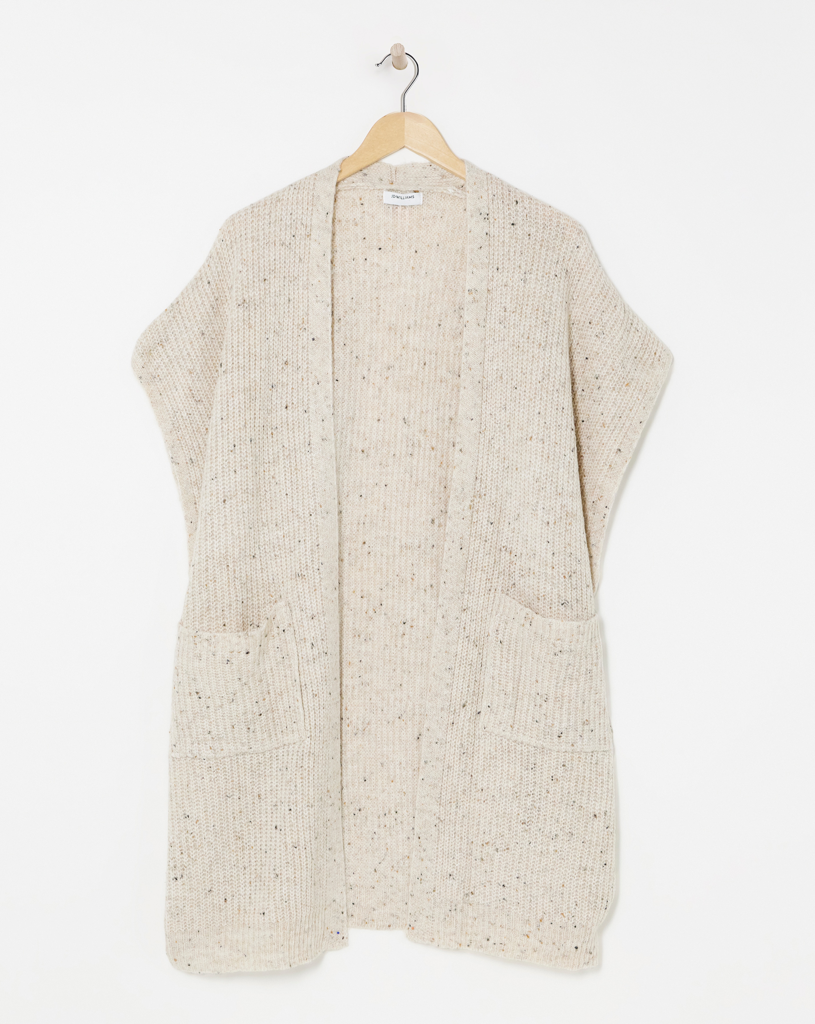 Edge to Neppy Throw On Cardigan