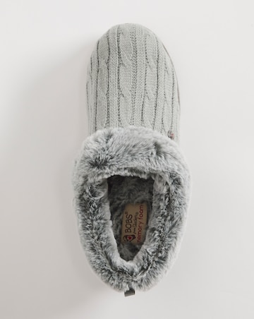 Skecher Bobs Keepsakes Ice Angel Slipper with Knitted Upper