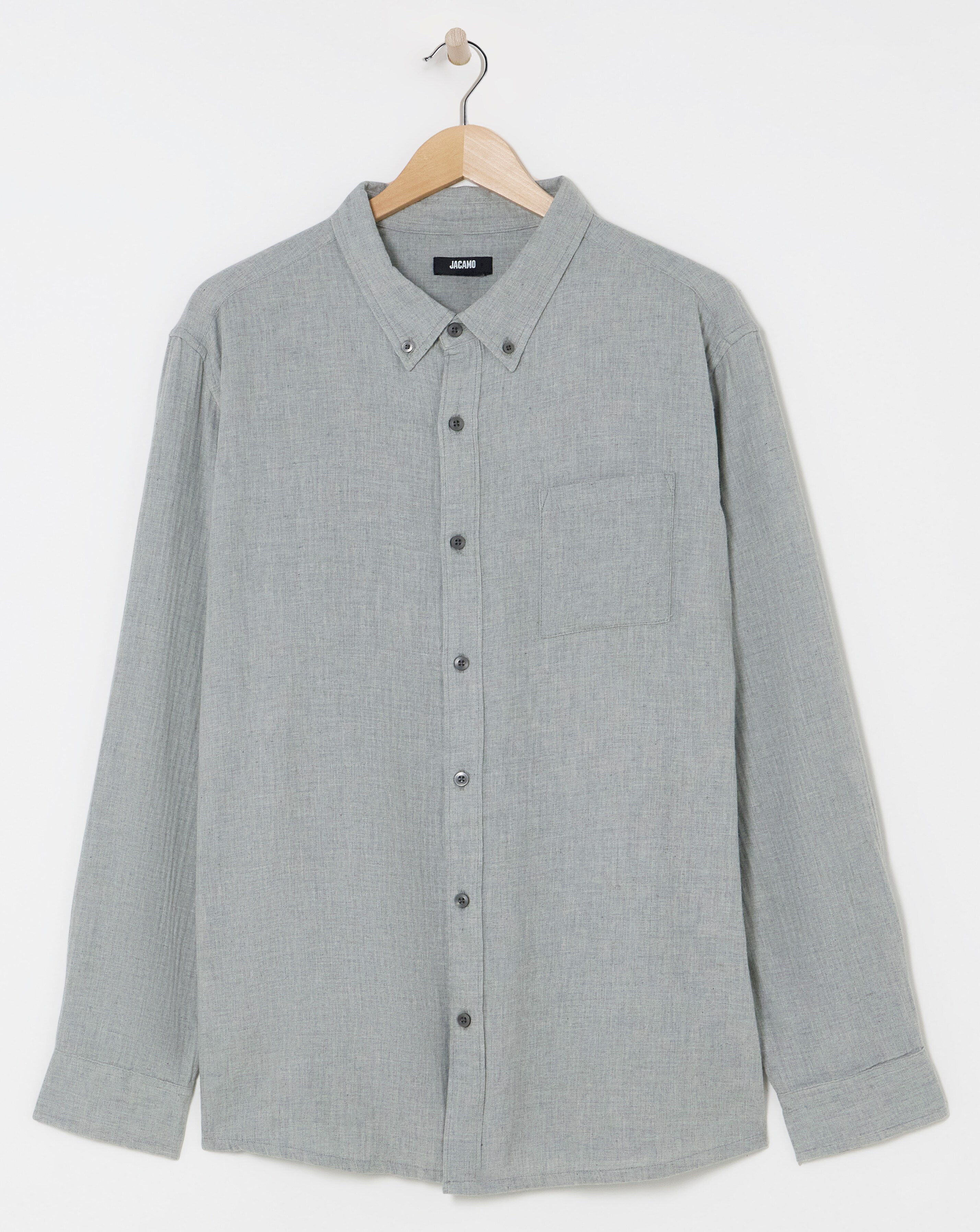 Long Sleeve Textured Shirt