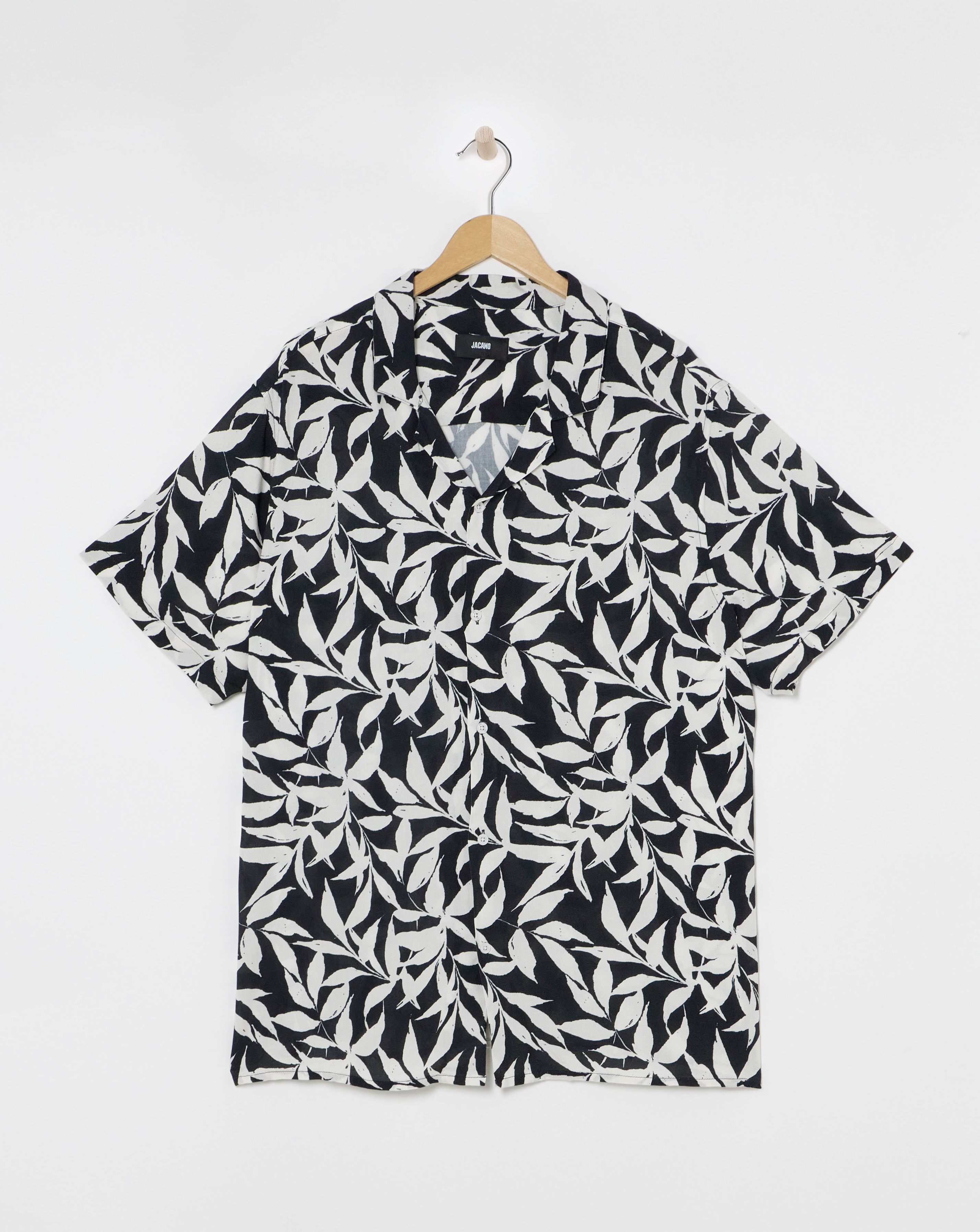 Mono Palm Printed Holiday Shirt
