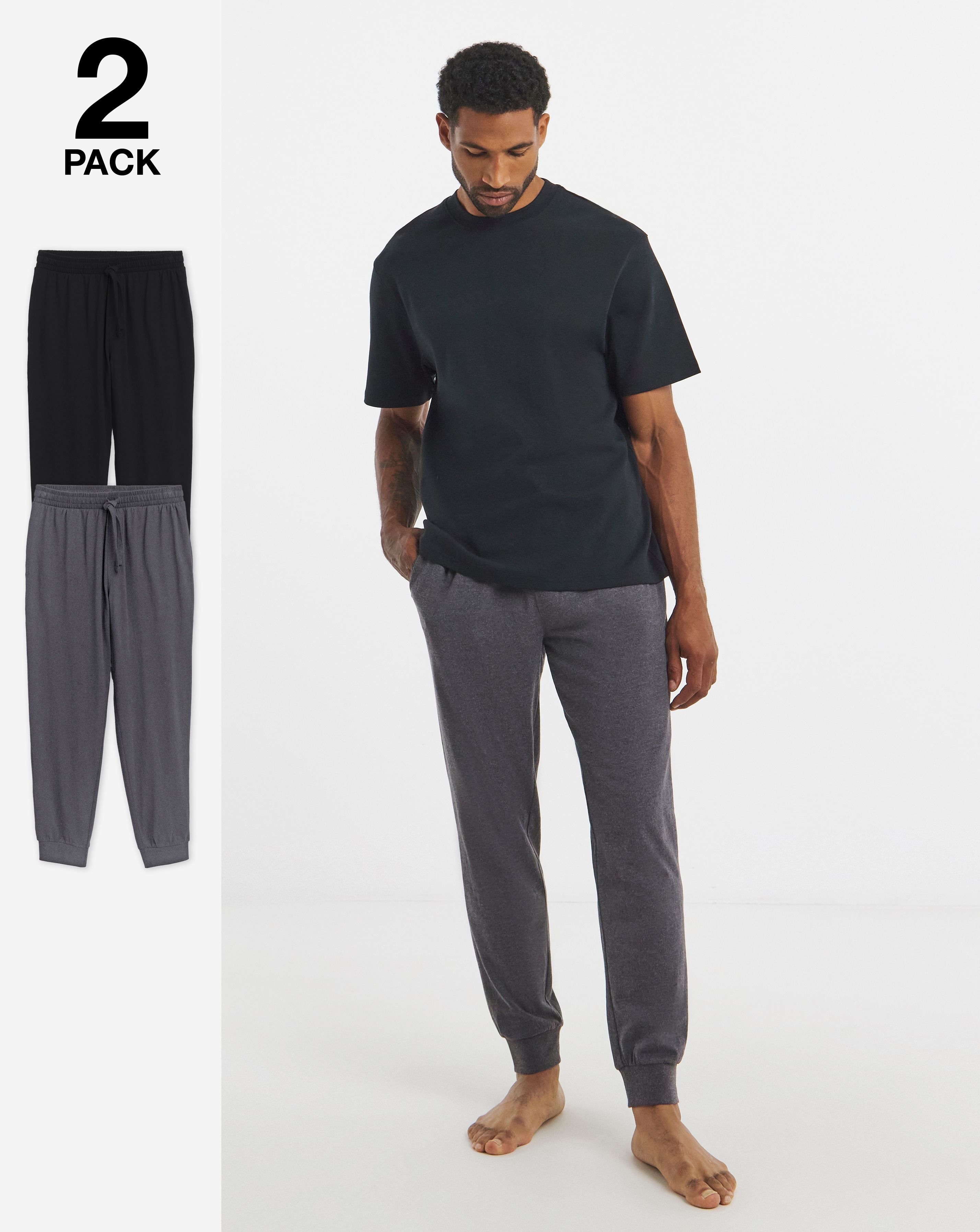 New In - 2 Pack Cuffed Lounge Joggers