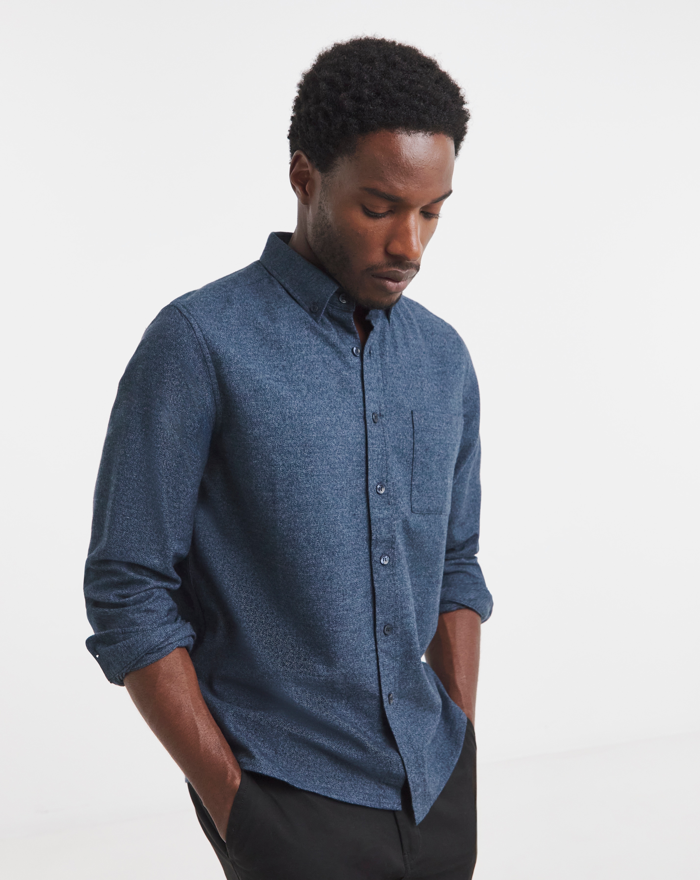 Pure Cotton Flannel Shirt Regular
