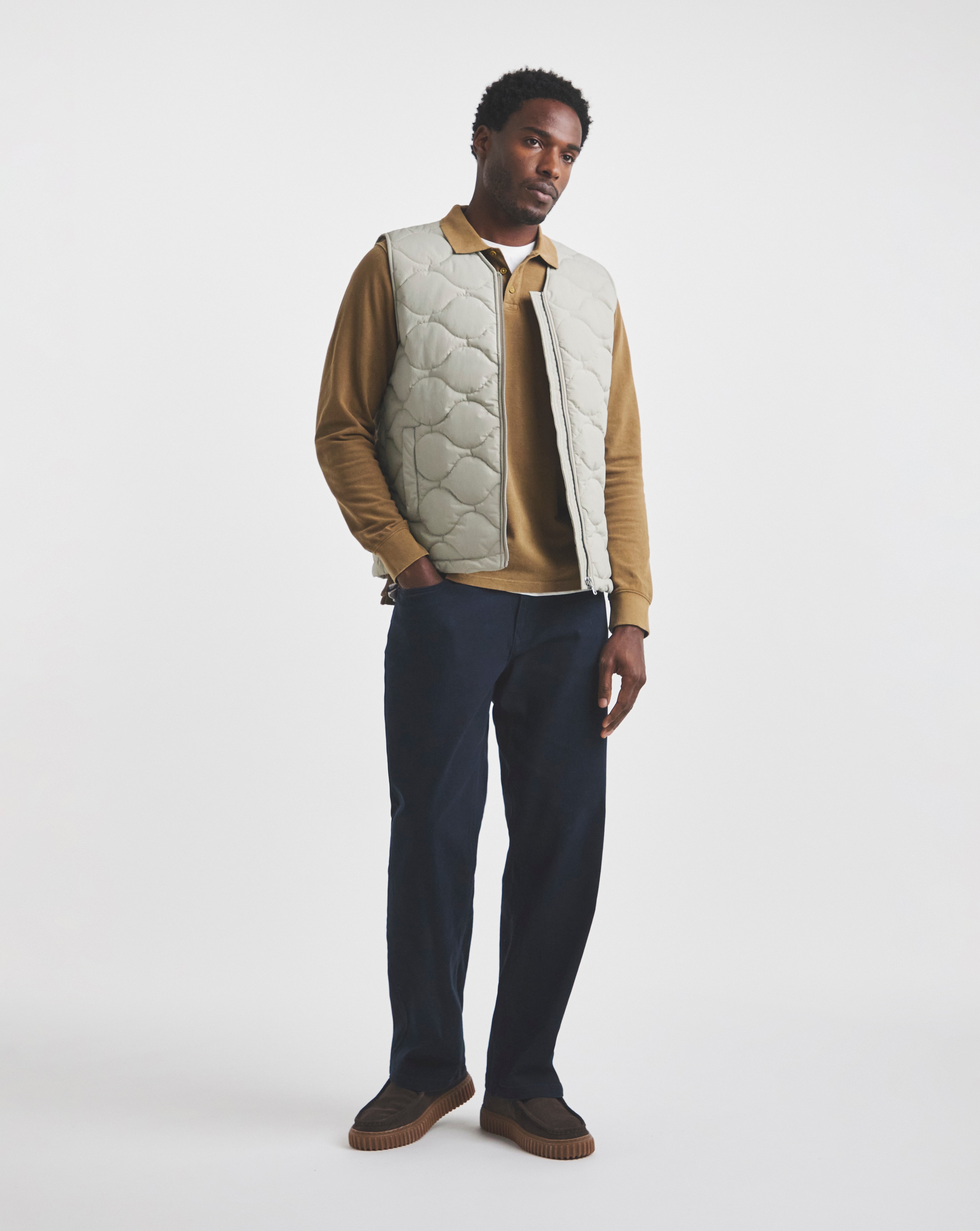 Union Navy Loose Fit Gabardine
