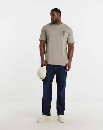 Jack & Jones Dragon Back Graphic T-Shirt - Natural