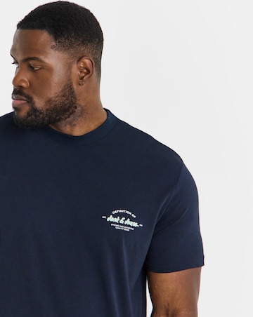 Jack & Jones Brandon Logo T-Shirt & Short Set - Navy