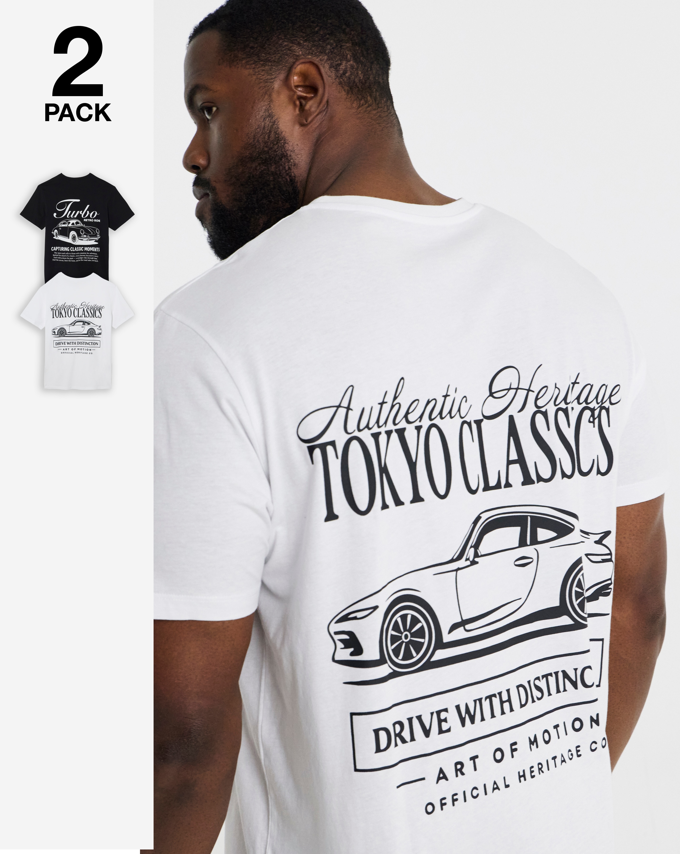 Jack & Jones Motion T-Shirt 2 Pack