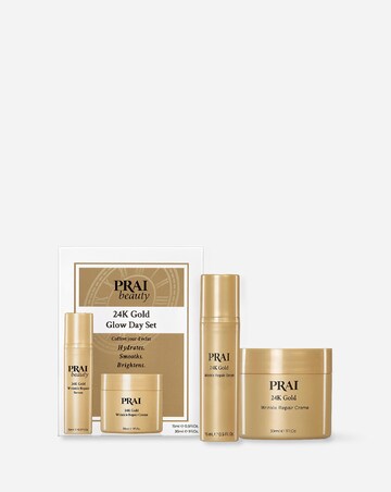 Prai 24K Gold Golden Glow Duo 15ml 24K Serum & 30ml Gold Creme