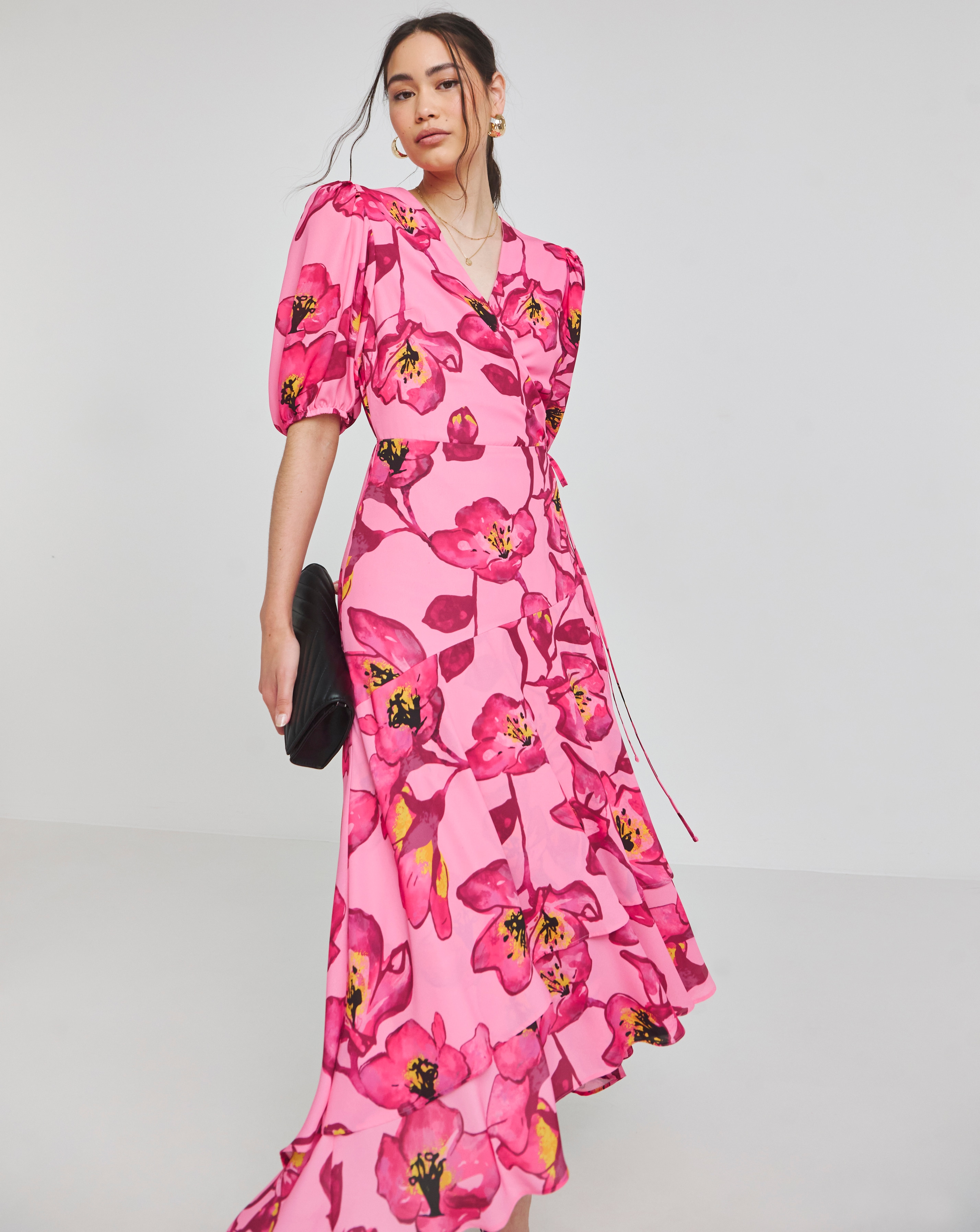 Joanna Hope Wrap Midi Dress