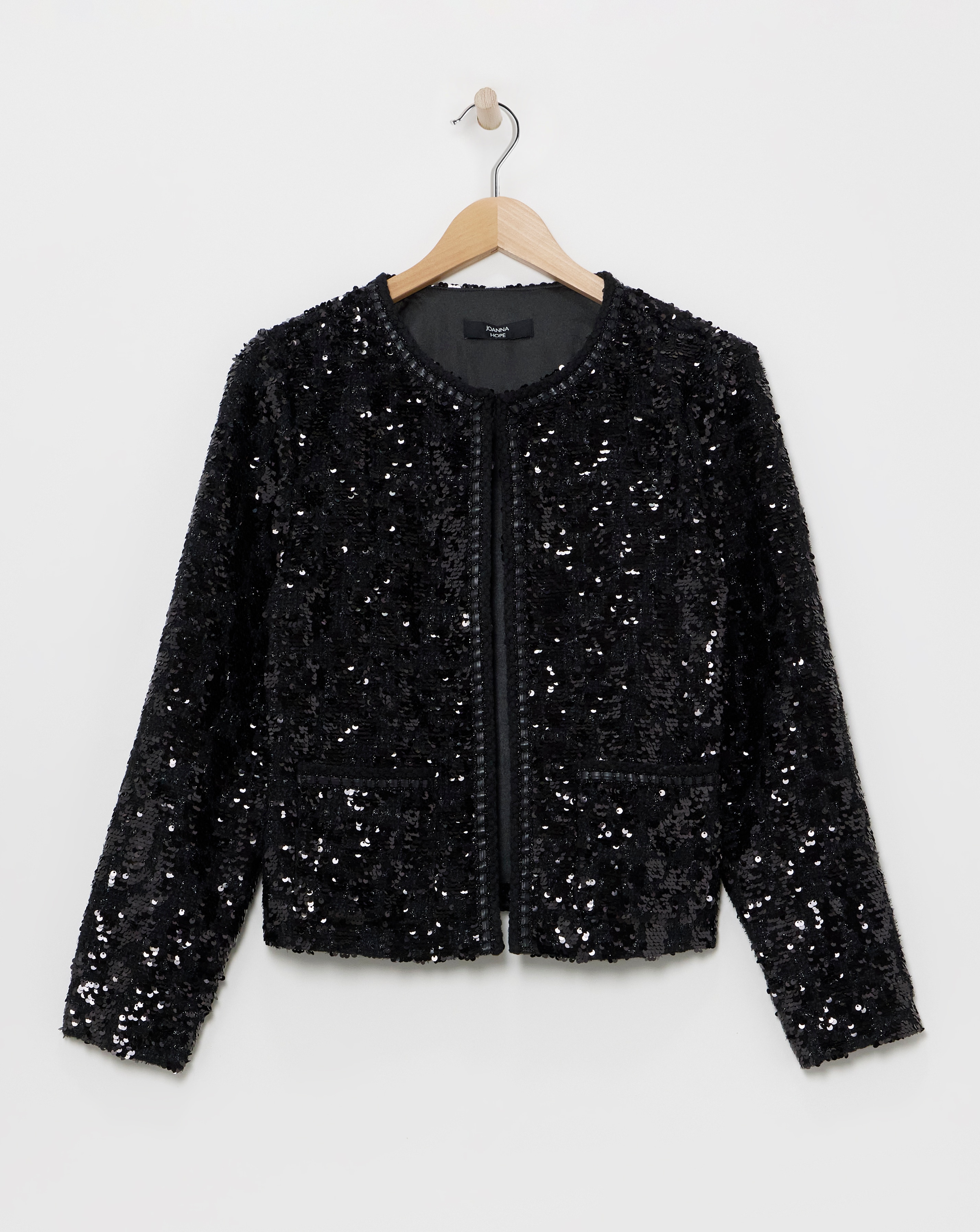 Joanna Hope Boucle Sequin Jacket