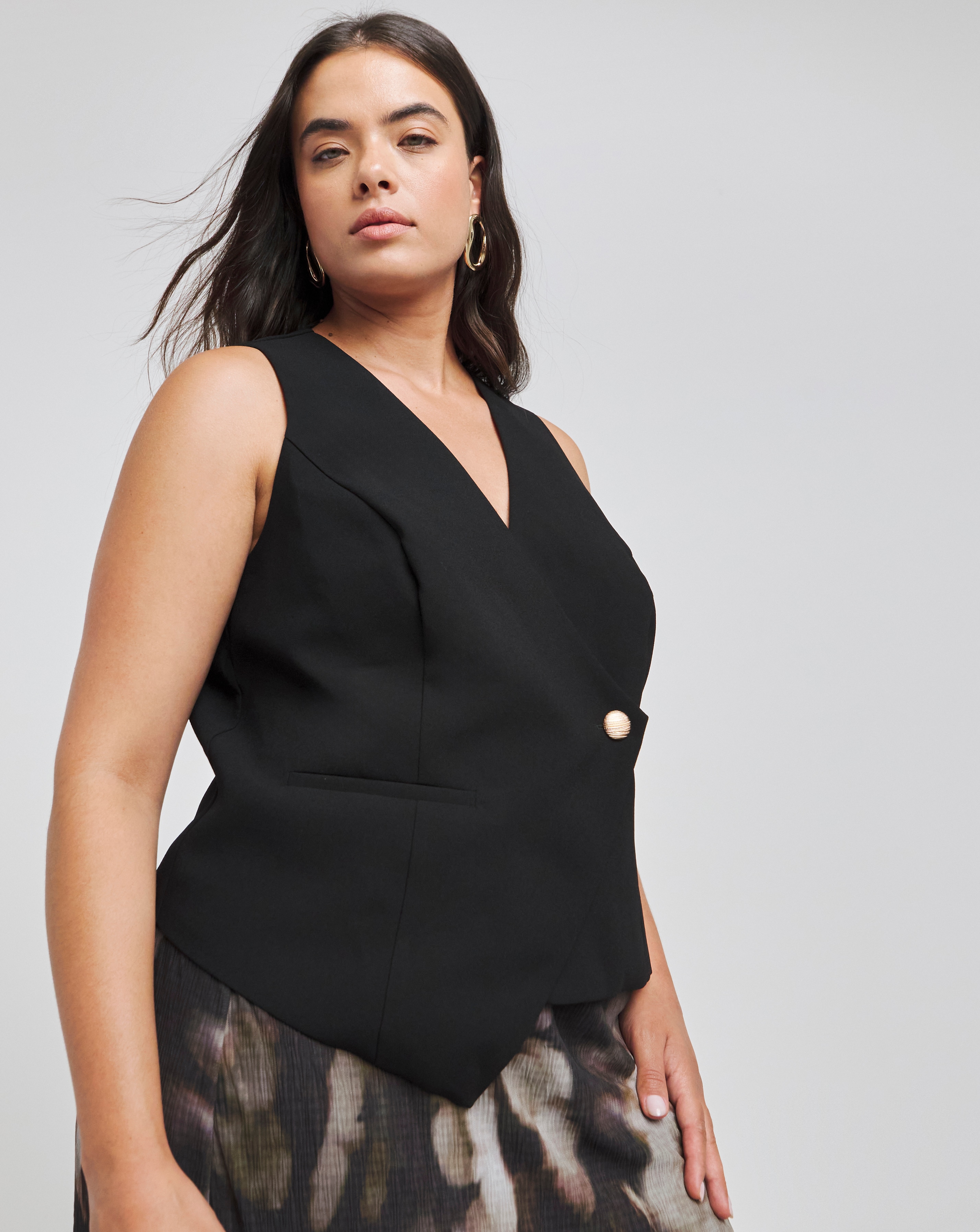 Joanna Hope Asymmetric Waistcoat