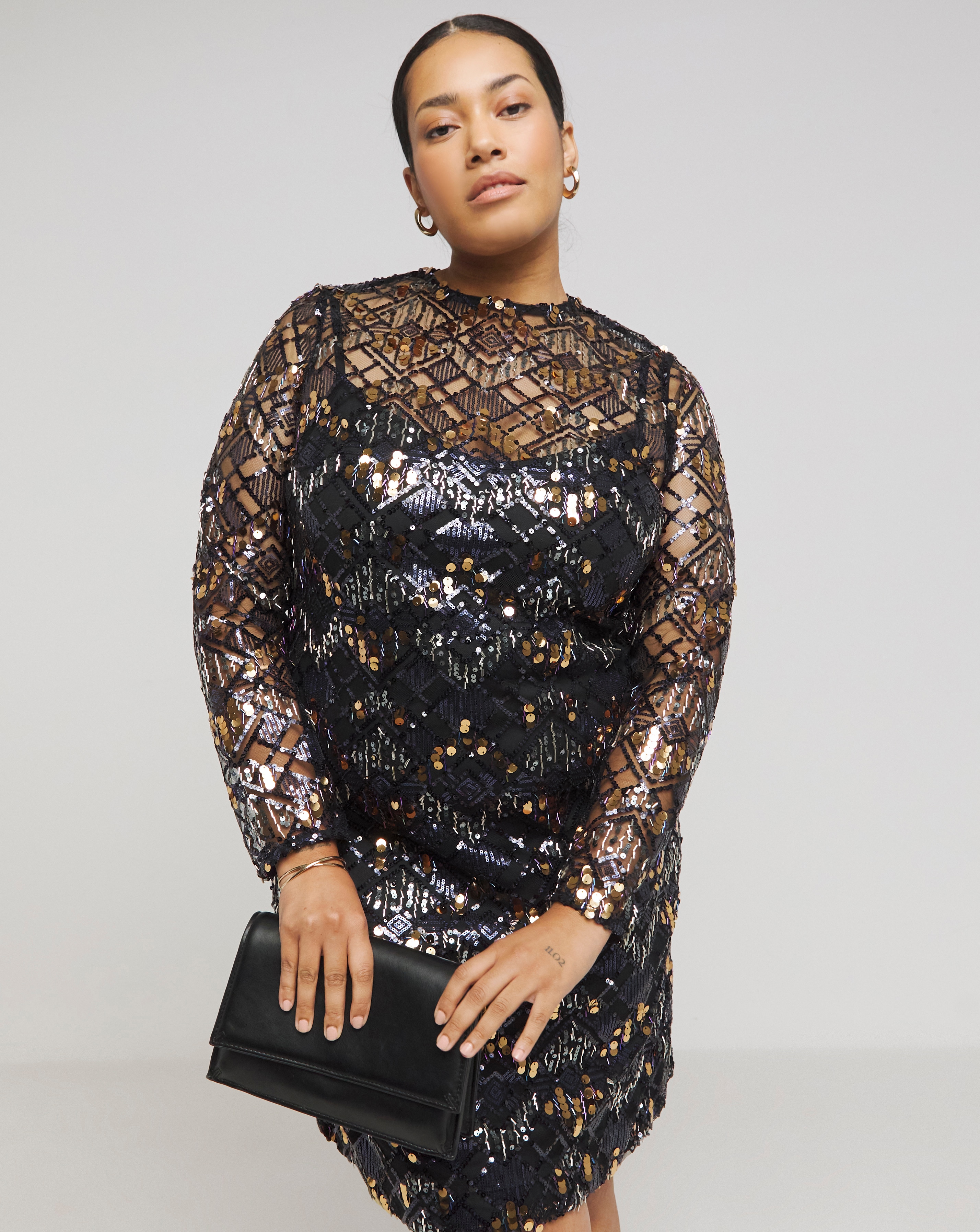 Joanna Hope Beaded Shift Dress