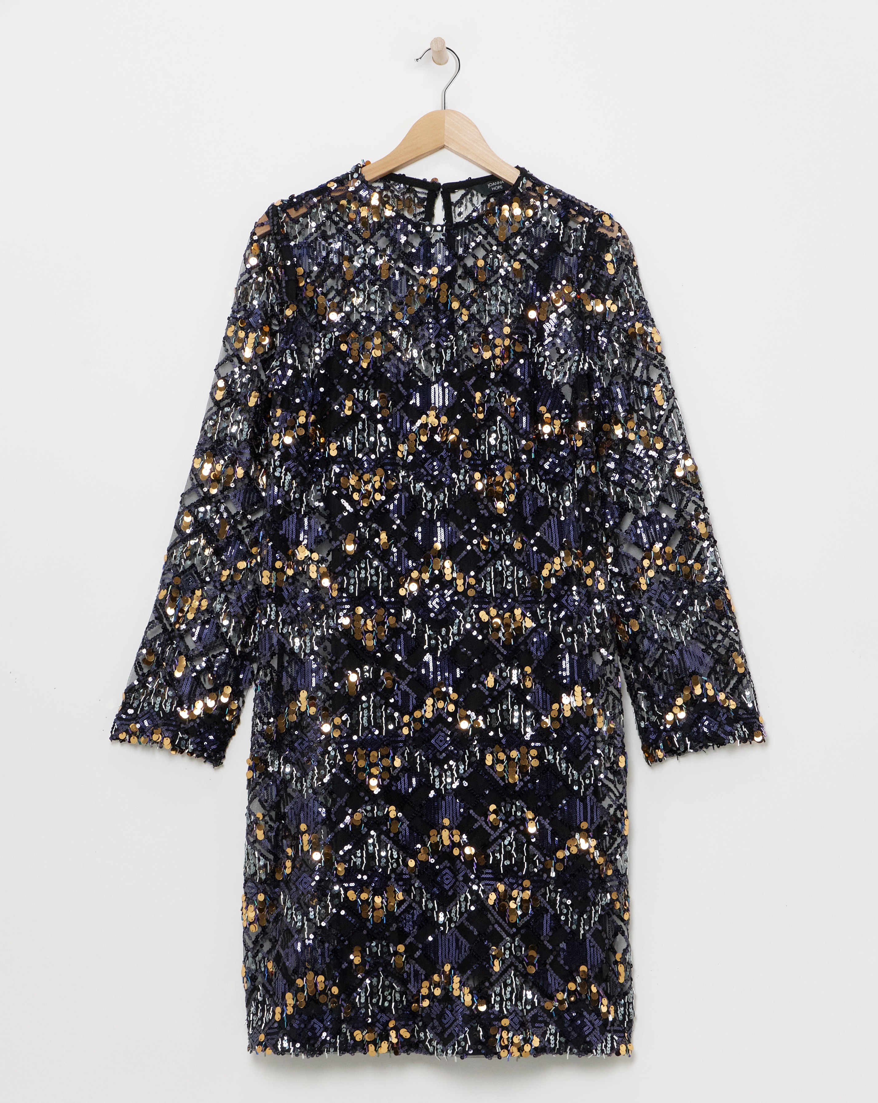 Joanna Hope Beaded Shift Dress