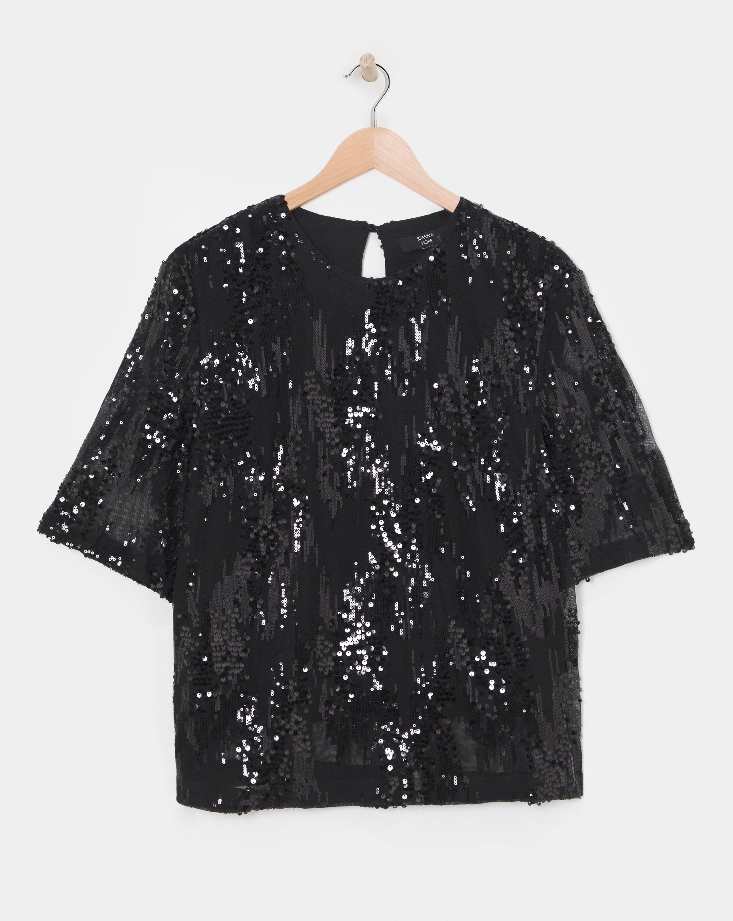 Joanna Hope Sequin Blouse