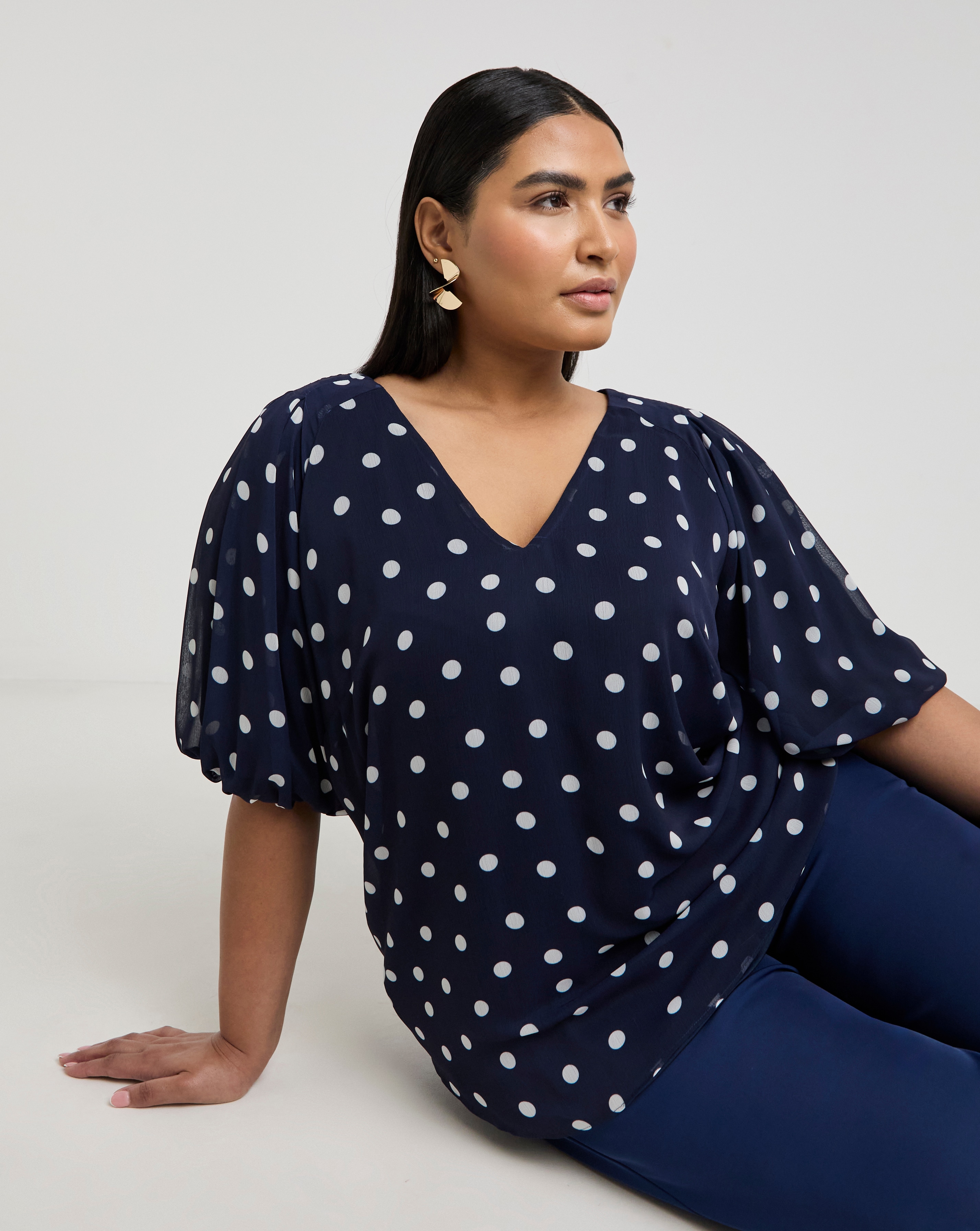 Joanna Hope Puff Sleeve Blouse