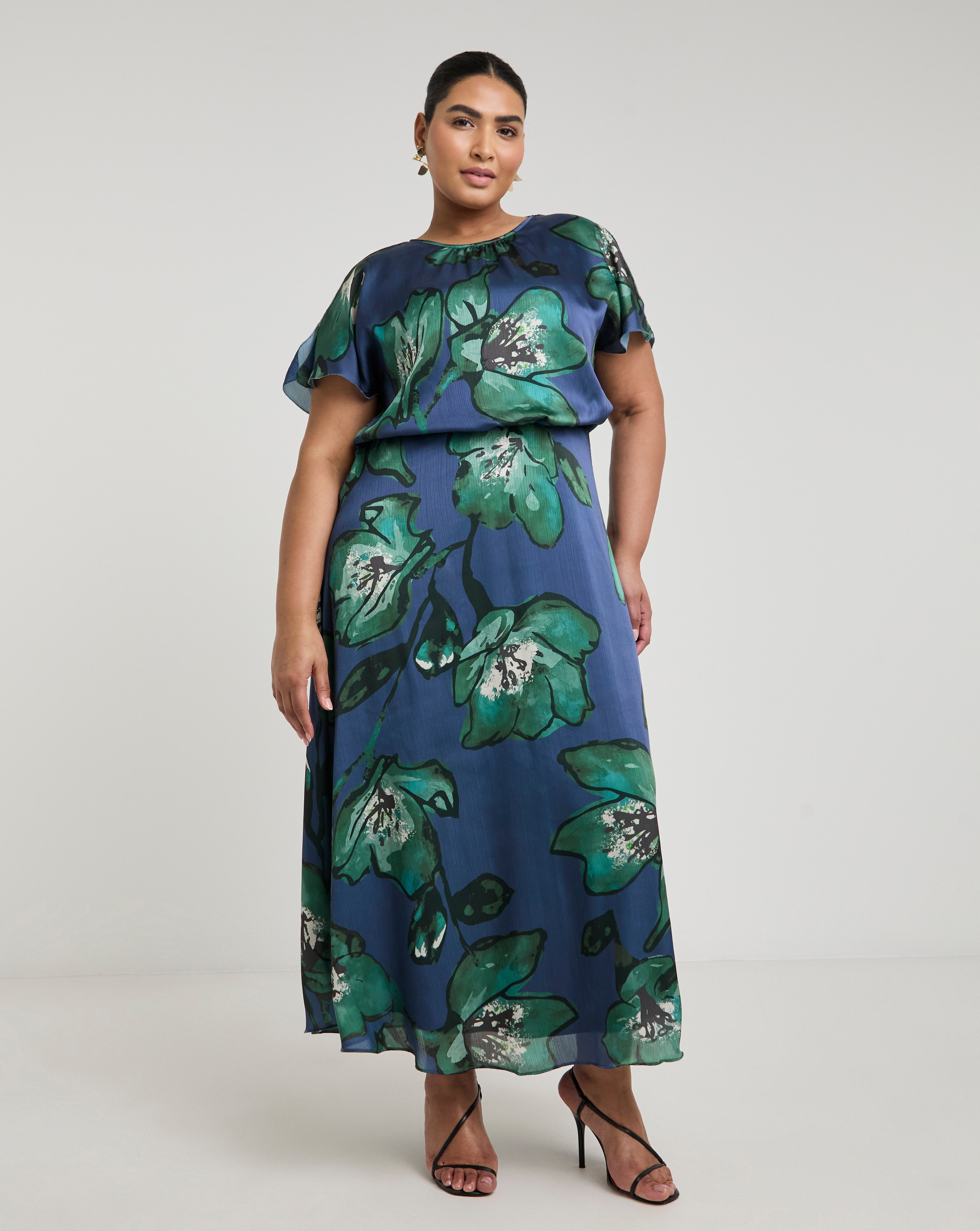 Joanna Hope Split Sleeve Maxi Dress